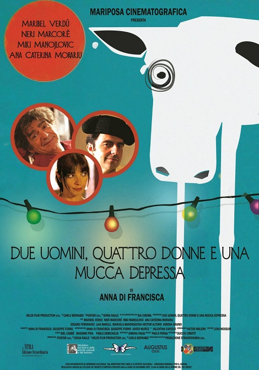 Due uomini, quattro donne e una mucca depressa